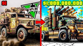 COCHES del EJERCITO de 1$ vs 1.000.000$ en GTA 5!