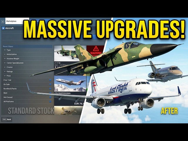 NEW MSFS 2024 Aircraft: Fokker 70/100, Hawker 800XP, F-111 + warning!