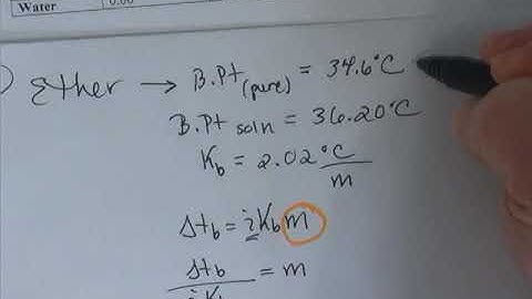 Colligative Property Problem Solving - Part I