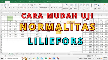 CARA MUDAH UJI NORMALITAS DENGAN UJI LILIEFORS PAKAI EXCEL