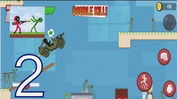 Stickman vs Zombies —Gameplay Walkthrough Part 2 (iOS, Android)