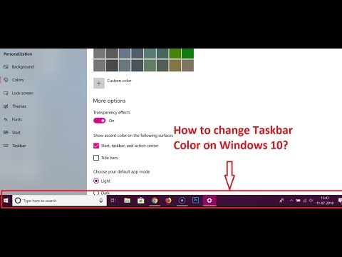 Video: Paano Baguhin Ang Kulay Ng Taskbar