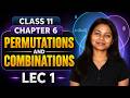 CLASS 11 MATHS CHAPTER 6 PERMUTATIONS AND COMBINATIONS LECTURE 1 || BY RACHNA AARYA MAM ||