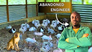 He Started His Farm In a Car Garage and Now Owns One Of The Biggest Rabbit Farm In Africa