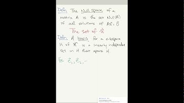 Section 2.8: Subspaces of R^n