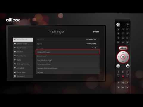 Altibox TV – Innstillinger: Restart av dekoder