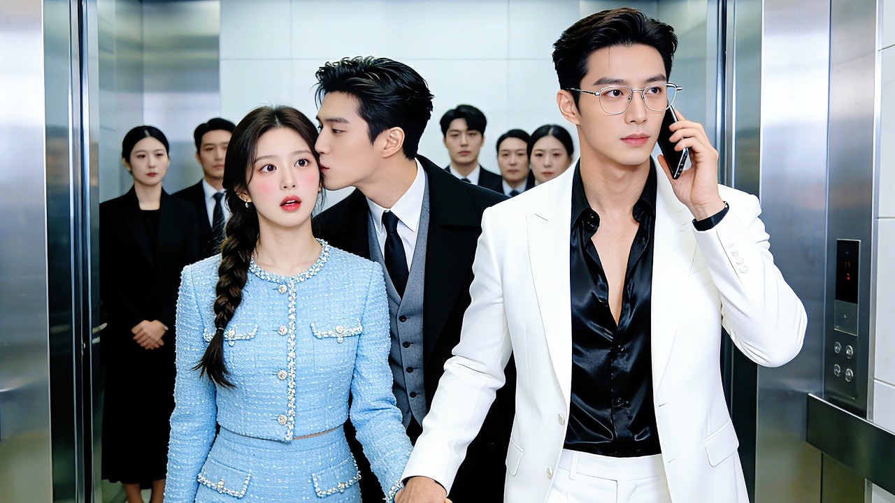 💖엘리베이터가 혼잡해, 예쁜 비서가 실수로 다른 사람의 손을 잡았어!💥 전직 CEO가 그녀를 훔쳐 키스하고, 놓아주지 않아!💋#숏드라마 #ceo