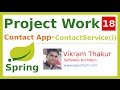 18-Spring MVC - Project Work | ContactService Interface, Business Logic (Contact App) - By eZeon
