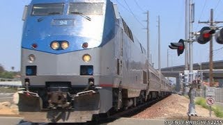 Amtrak Trains (featuring P42DC #94) in Laguna Niguel, CA (May 4th, 2013)
