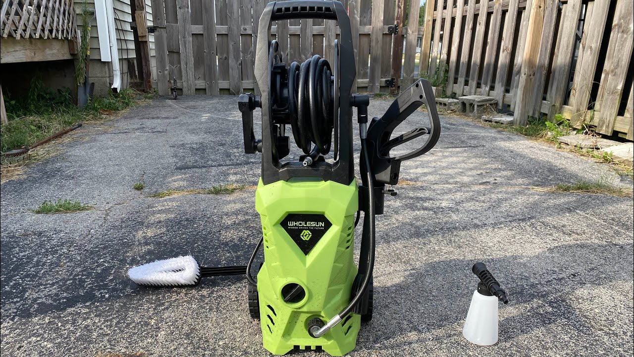 WHOLESUN 3000PSI Electric Pressure Washer 1.8GPM 1600W Review (4K