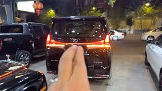 2015 Toyota Alphard Upgrade to 2023 Lexus LM300h Color Black Review