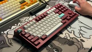 cw87 typing sounds - diamond polished cherry nixies
