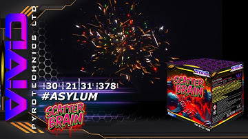 SCATTERBRAIN Barrage💥💯💀 21sh F3 #ASYLUM #fireworks #vividpyrotechnics