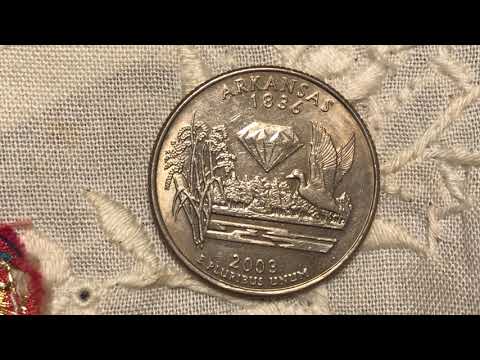 Arkansas 2003 beautiful State quarter mint mark P errors coin.