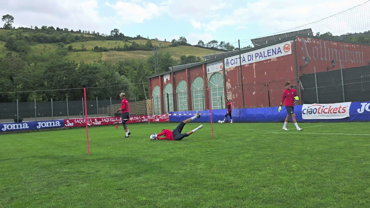 Pescara calcio allenamento portieri (ritiro di palena24/25) mister Stefano Pardini