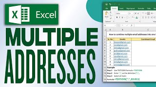 Famous How To Combine Multiple Email Addresses into One Line using Excel Net Worth