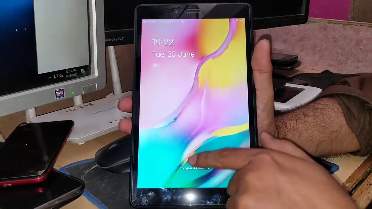 Without PC *Samsung Galaxy Tab A (SM-T295)Hard Reset Pattern Lock Or ...
