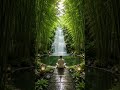 Peaceful Bamboo Waterfall Meditation 🌿 Relax Your Mind Instantly