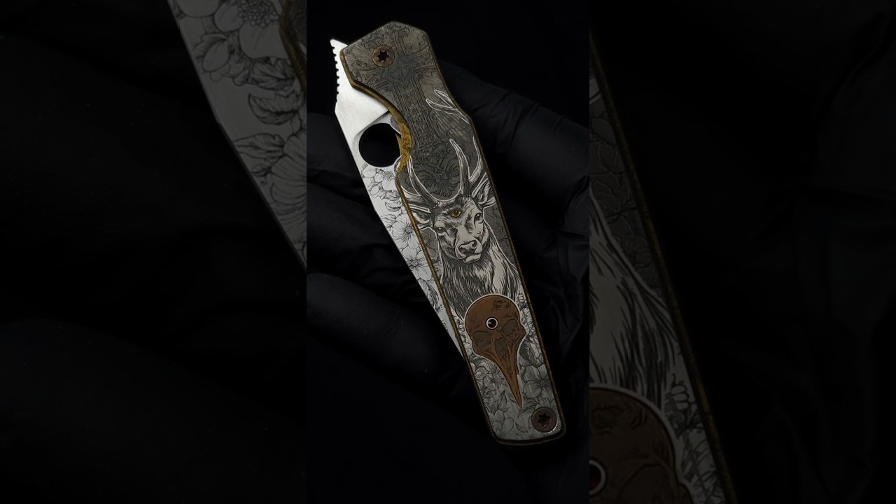 Witchcraft — UNCOVSKY handcrafted Damascus folding knife