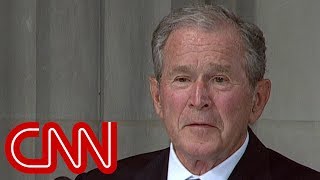 George w bush: 'mccain loved freedom with the passion of a man who
knew its absence'