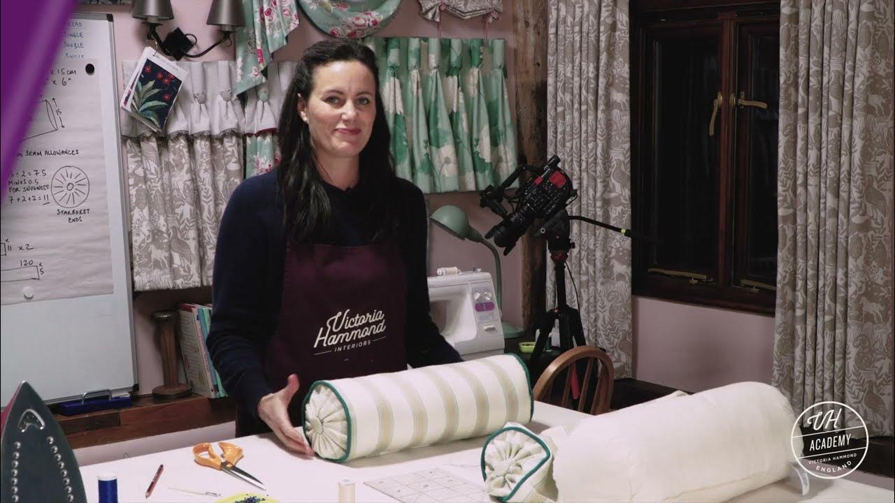 How to make a professional Bolster cushion with piping and concealed zip