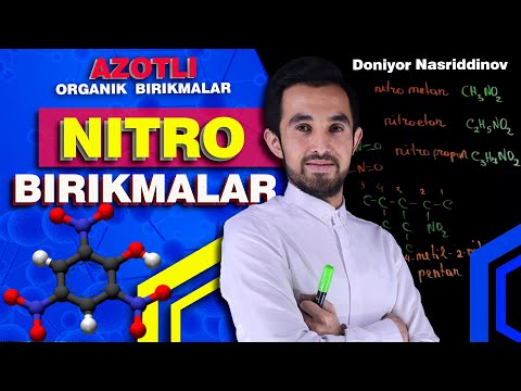 ORGANIK KIMYO. NITRO BIRIKMALAR. AZOTLI ORGANIK BIRIKMALAR