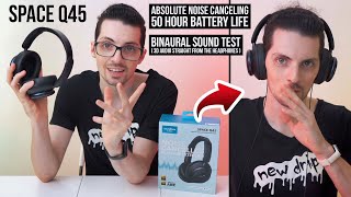 Anker soundcore Space Q45 Review (Binaural Sound Test &amp; ANC Demo) #soundcore #SpaceQ45