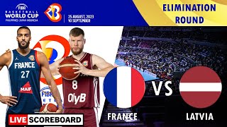 France vs Latvia | FIBA 2023 Men's Basketball World Cup LIVE Scoreboard