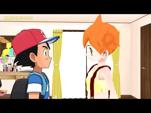 Ash´s and Misty´s first kiss
