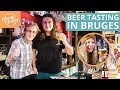 BELGIAN BEER TASTING - at the best Bar in Bruges, Belgium (Volkscafe Sint-Jakobs)