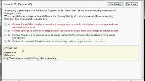 1V0-605 VMware Certified Associate 6 - Desktop and Mobility Fundamentals Exam