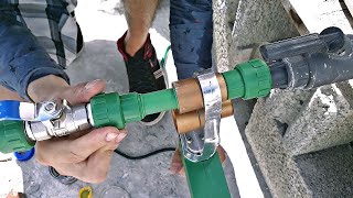 Como usar termofusorinstalando llave de paso