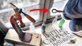 Bottle Capper+NEW Sandblaster Reveal! And Sure, We Even Restore The 100 Year Old Cotter Pin!