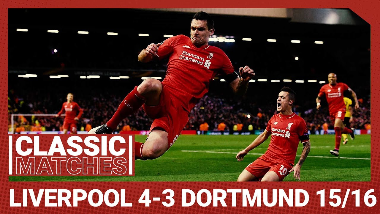 European Classic Liverpool 4 3 Borussia Dortmund An Incredible Anfield Comeback Youtube