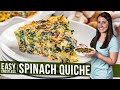 Easy Crustless Spinach Quiche