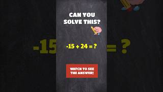 Detailed CAN YOU SOLVE THIS? | ADDING INTEGERS | MATH CHALLENGE #mathematics #maths #shorts Information