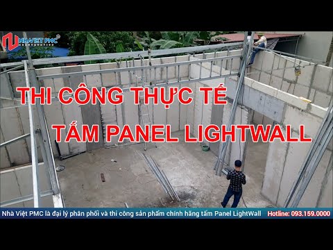 Video Thi công thực tế Tấm Panel LightWall | Tấm tường bê... - youtube