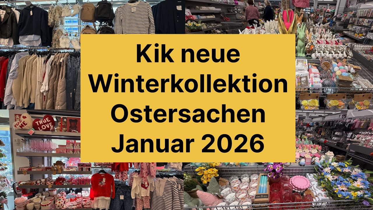 Новая коллекция пасхальных украшений Kik, январь 2026 года.