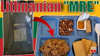 Lithuanian Armed Forces MRE | Field Ration Review | Lithuania Military Meal Ready To Eat Taste Test