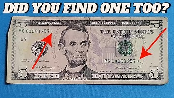 STAR NOTE $5 Bill Found! Searching for Valuable Banknotes Worth Money