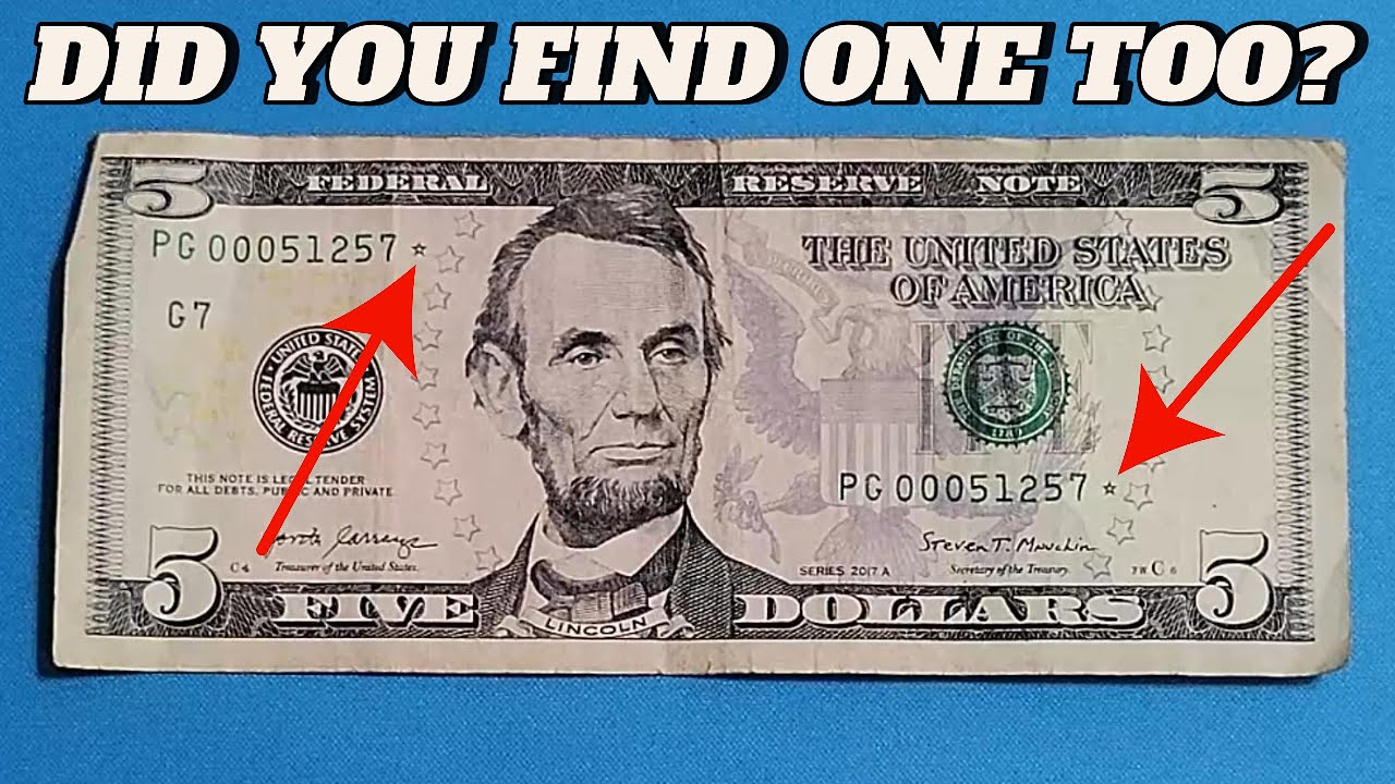 STAR NOTE $5 Bill Found! Searching for Valuable Banknotes Worth  display picture 1