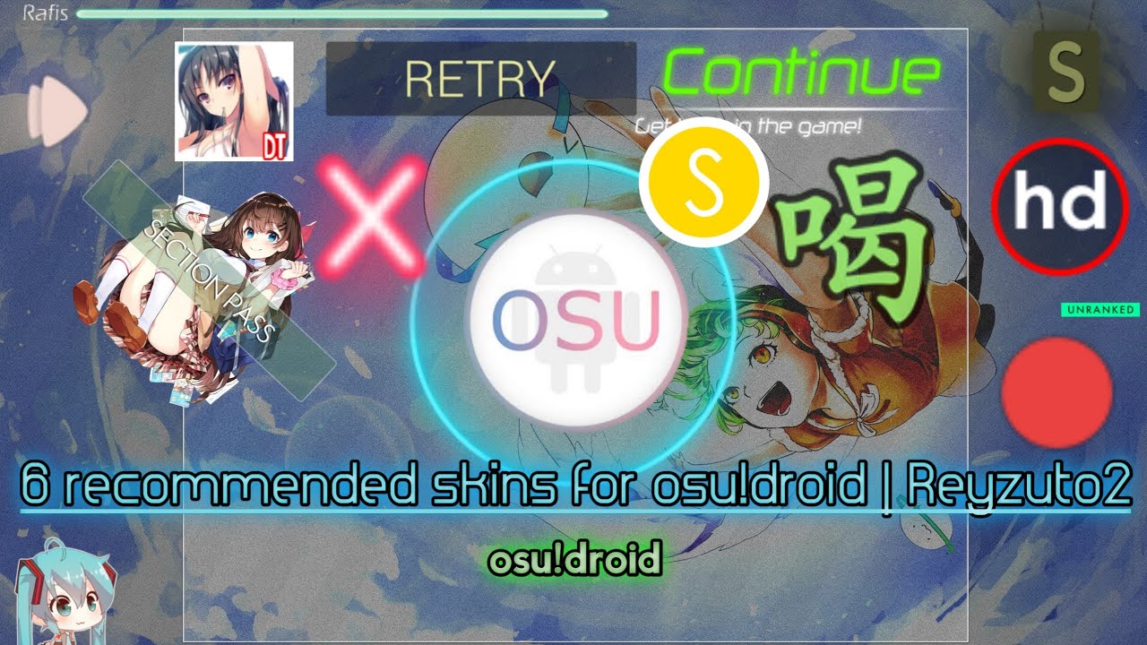 osu!droid skin showcase, aritisa edit for milkie ported in 2023