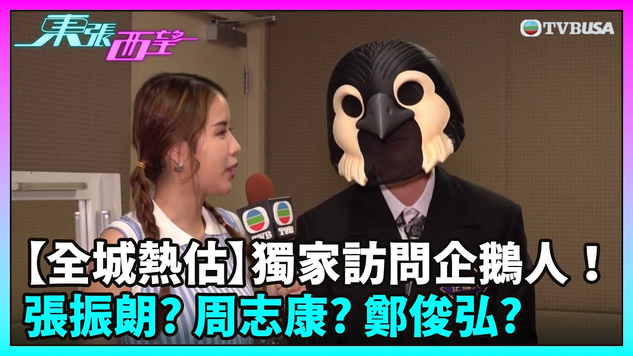 東張西望｜【全城熱估企鵝人】獨家訪問企鵝人！張振朗？周志康？鄭俊弘？到底真身係邊位？｜TVBUSA｜企鵝人｜中年好聲音4