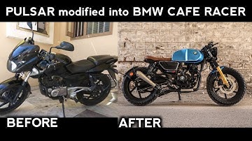 PULSAR 180 MODIFIED INTO BMW CAFE RACER | BMW R 80T REPLICA