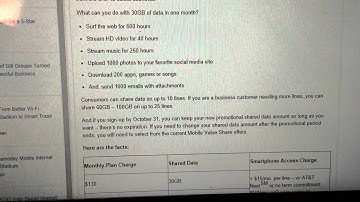 AT&T shared data plan
