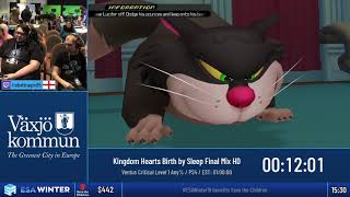 #ESAWinter19 Speedruns - Kingdom Hearts Birth by Sleep Final Mix HD [Ventus Critical Level 1 Any%] b