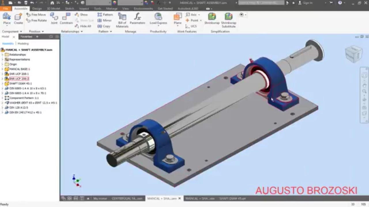 Fan Inventor AUTODESK INVENTOR CENTRIFUGAL FAN 05 - 10 - YouTube