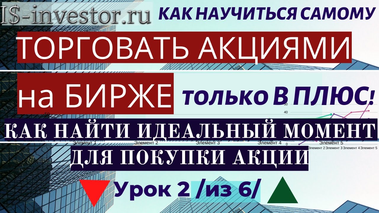 КАК НАУЧИТЬСЯ ТОРГОВАТЬ АКЦИЯМИ на БИРЖЕ ТОЛЬКО в ПЛЮС. УРОК 2. КАК ...