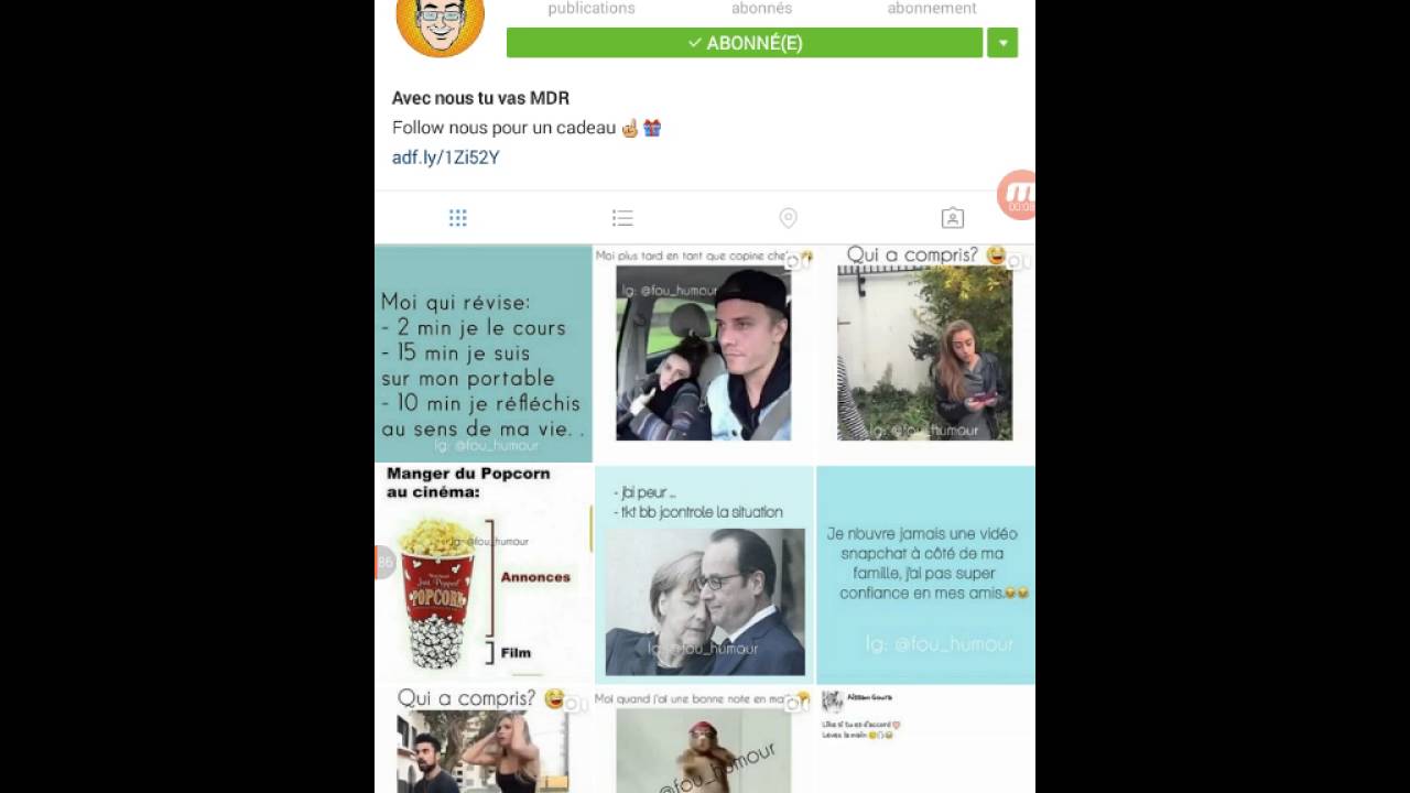 Scarica Gratis Images Video De Fou Humour Sur Mon Insta Einix Winsk Youtube actualisé salutations