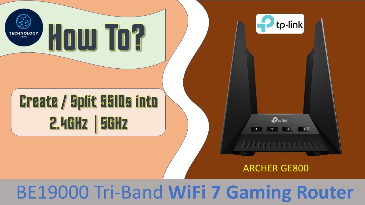 TP-Link Archer GE800 BE19000 WiFi 7 Gaming Router: Create Split